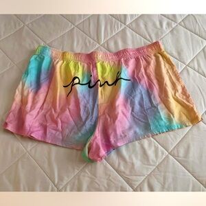 Victoria’s Secret PINK Rainbow Tie-Dye Sleep Shorts